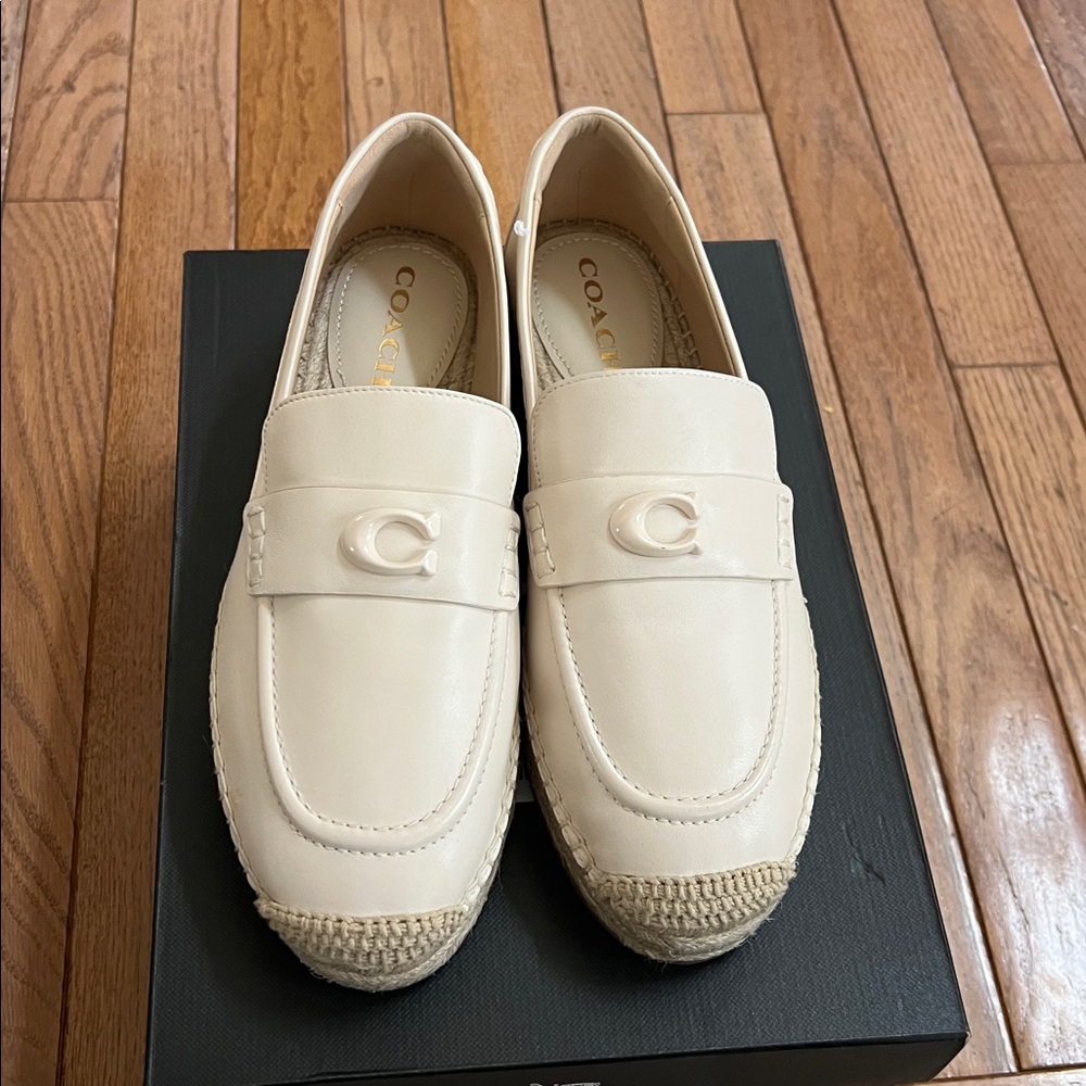 COACH Women's Camilla Logo Espadrille Flat Loafers